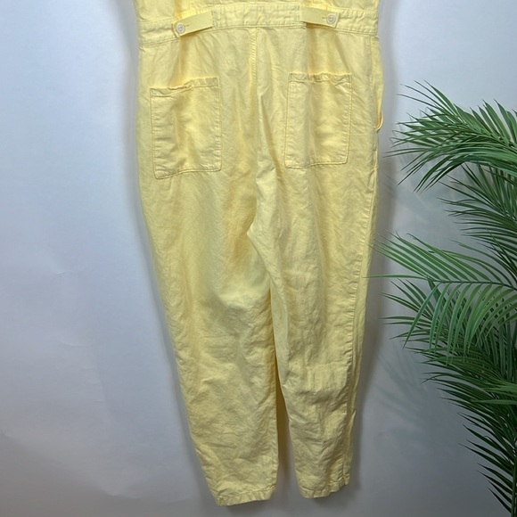 Outerknown S.E.A. Jumpsuit Boiler Suit Organic Cotton Yellow Large - Picture 5 of 10